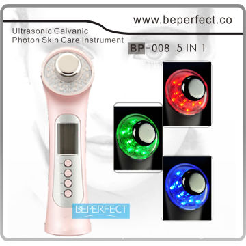 BP-008 reahargeable Ultrasonic galvanic photon skin care product